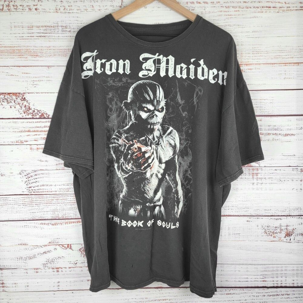 Iron Maiden Shirt Mens 3XL The Book Of Souls Graphic Heavy Metal Rock Band Tee